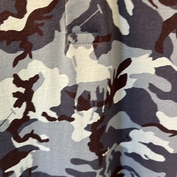 Polo Ralph Lauren Polo Golf Shirt Size XL In a Blue Camo - Picture 3 of 6